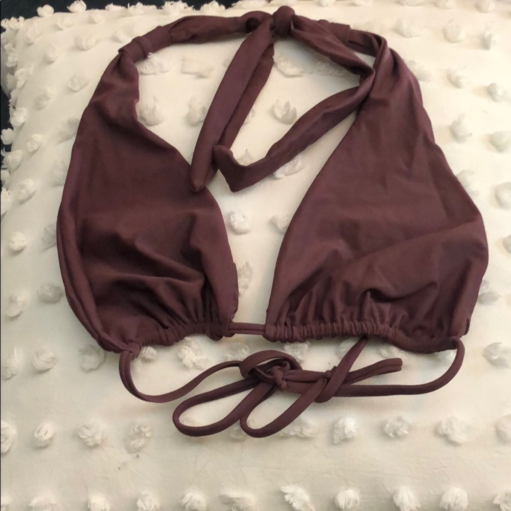 Monday Swimwear Tulum Top Plum bikini top Size L